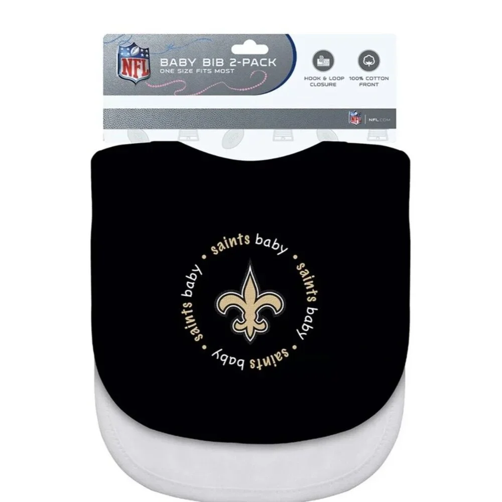 BabyFanatic - New Orleans Saints - Officially Licensed NFL Baby Bibs 2-Pack